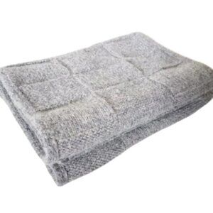 Pür Cashmere grey Mongolian chunky cashmere scarf